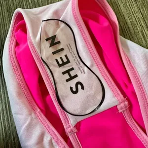 Shein pink one peice cut out bathing suit thumbnail 6