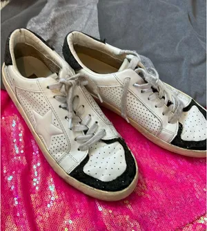 Vintage Havana Sneakers Low-Top White with Black Glitter 10 thumbnail 1
