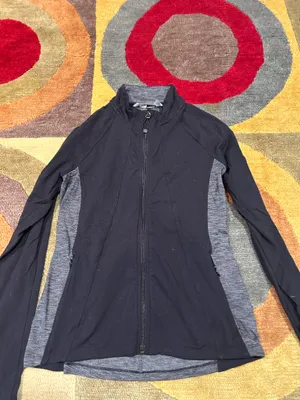 Athleta Criss Cross Hope Jacket Black Grey Athletic Jacket Women’s Size Medium thumbnail 2