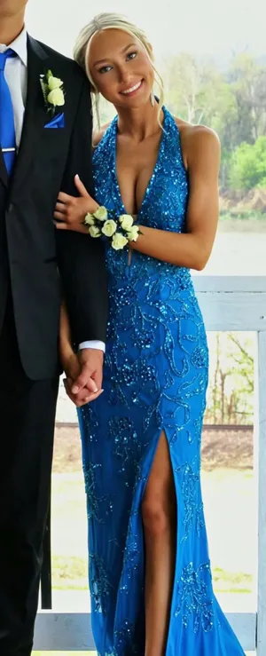 Ammara Prom Dress Blue Size 00 thumbnail 1