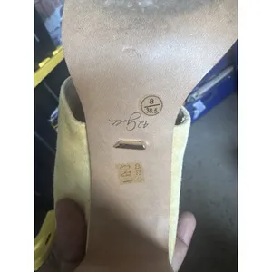 Sz 8 38.5 42 GOLD Linx Leather Heels for Women Offers Suede Leather Lining thumbnail 6