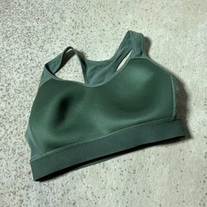 Gymshark High Support Racerback Sports Bra Womens S Green Mesh‎ Padded Athletic thumbnail 5