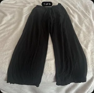 H&M Black Linen Pants thumbnail 1