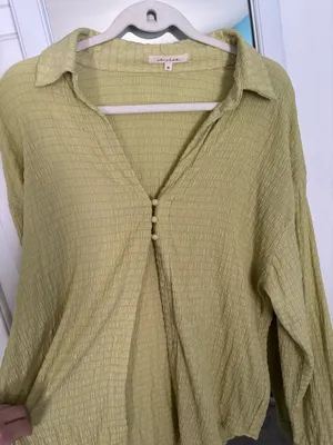 Oversized open polo Green Size M thumbnail 3