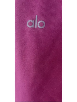 Alo Yoga Pink Mid Waist Airbrush Leggings XXS Lounge Gym Hike Run Athleisure thumbnail 4