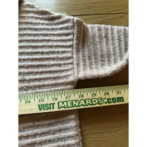 Madewell Women Sweater Size XXS Pink Wool‎ Blend Ribbed Knit Mock Neck Cozy City thumbnail 5
