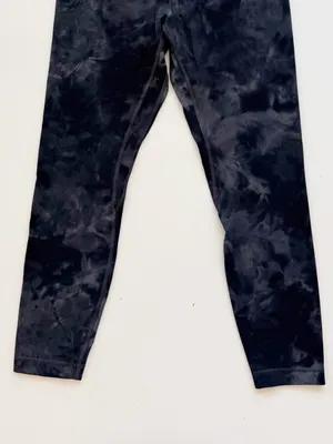 lululemon Align Pant 25" Diamond Dye Pitch Grey Graphite Grey Size 8 thumbnail 5