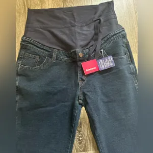 Mamaway maternity Sleek Black High-Waist Skinny Pants size large thumbnail 11