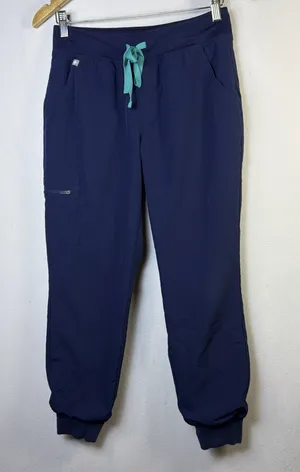 FIGS Womens zamora Freex Jogger Scrub Pants Navy Blue scrubs medical Size small thumbnail 1