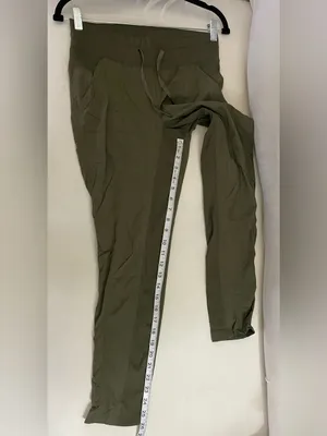 Lululemon Street To Studio Pants Unlined 26”Olive Green Size 4 thumbnail 5