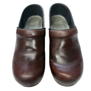 Dansko Brown Red Leather Professional Mule Clogs Comfort Nursing Work Shoes 39 thumbnail 8