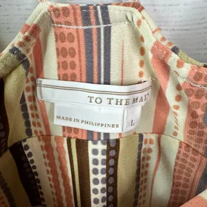 To The Max Striped Maxi Dress Womens Large Boho Y2K Beachy Resortwear Vacation thumbnail 5