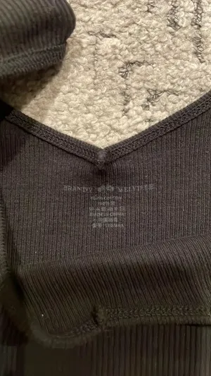 Black Off-The-Shoulder Brandy Melville Top thumbnail 2