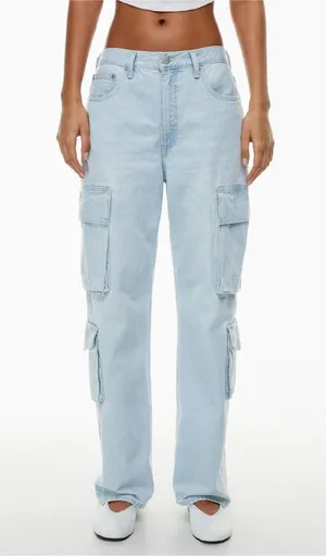 Aritzia Denim Forum The '90s Lite Lo-rise Cargo Jean thumbnail 1