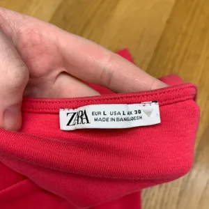 Zara Womens Pink Square Neck Short Sleeve Crop Top Tee‎ T-Shirt Size Large thumbnail 5