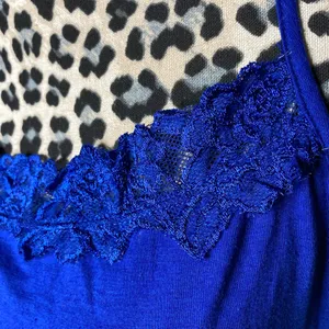 Maurice’s Elegant Blue Lace Trim Women's Top thumbnail 4