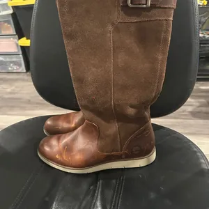 Timberland Brown Suede Leather Womens Tall Boots thumbnail 3