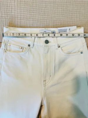 & Other Stories Cream High-Rise Wide Leg Jeans thumbnail 8