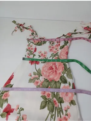Reformation Nikita Floral Midi Dress Size 0 Wedding Guest Viscose Tie Shoulder thumbnail 7