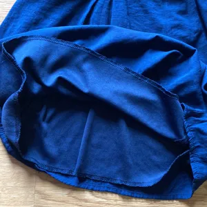 Trixxi V-Neck Short Jumper with Elastic Waist. Size L. Navy Blue, short sleeve thumbnail 6