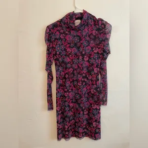 MISA Los Angeles Stormi Dress in Black Floral thumbnail 7