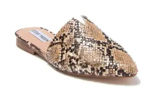 Steve Madden Ally Tan Snake Studded Mule Slides Shoes thumbnail 1
