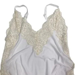 FREE PEOPLE x HAH Bodysuit S Backless Lace Formfiting Retro Feminine Cottage NWT thumbnail 9