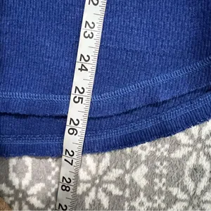 Free People We the Free‎ Blue Rainbow Embroidered Thermal Top Medium Cottagecore thumbnail 10