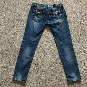 Miss Me Sexy Gems Sand Washed Blue Denim Skinny Jeans Pants **Size 30** 🔥🔥 thumbnail 4
