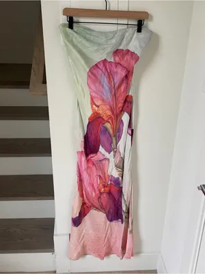 Anthropologie Conditions Apply Chloe Strapless Maxi Dress in Floral Print thumbnail 2