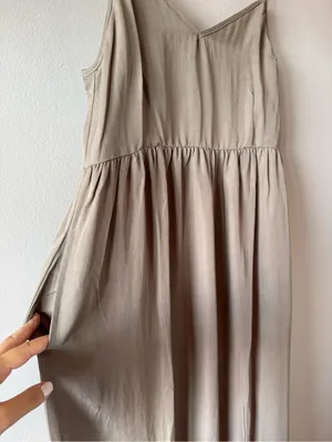 Cozy Earth‎ NWT Women’s Sunset Gathered Flowy Maxi Dress in Ebony Size XS thumbnail 7