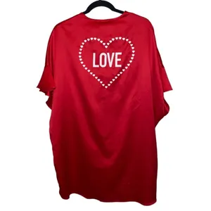 Victoria's Secret Satin Kimono Robe Cover Up‎ LOVE Heart Back One Size thumbnail 2