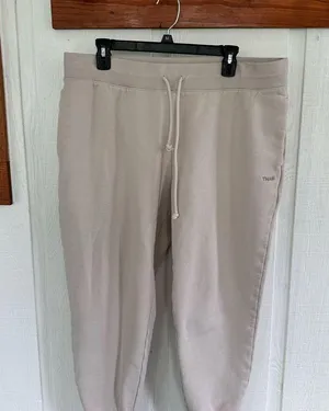 Aritzia TNA Tan Joggers with Relaxed Fit and Elastic Cuffs thumbnail 1