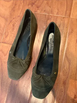 Hogan Olive Green Suede Ballet Flats🫒 thumbnail 2