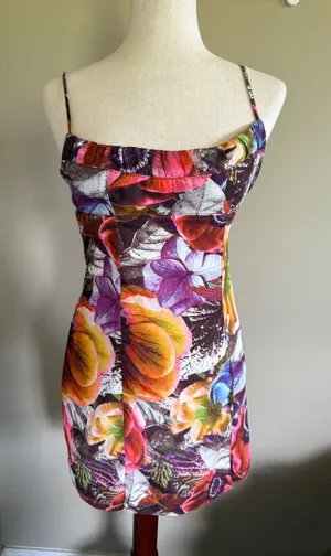 Urban Outfitters Floral Print Mini Dress‎ Sleeveless Party Cocktail Women's thumbnail 1
