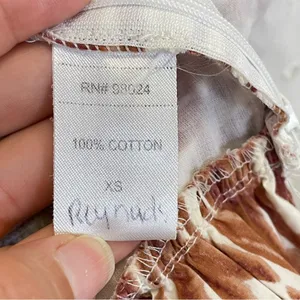 Love the Label by Anthropologie Zebra Long Sleeve Smocked Crop Top Size XS‎ thumbnail 6