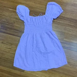 Sunday‎ Best Martine Poplin Mini Dress Womens Small Smocked Puff Sleeve Cotton thumbnail 3