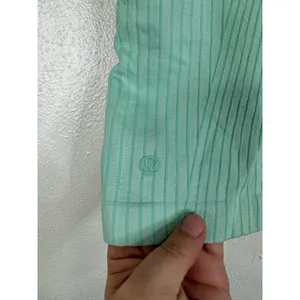 Lululemon Ebb to Street Cropped Tank Top Rib Map Wild Mint Ice Green Size 10 thumbnail 6