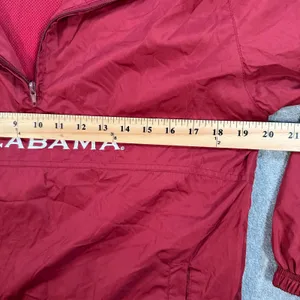 Alabama Crimson Tide Red Oak Sportswear 1/4 Zip Pullover Windbreaker Size Large thumbnail 5