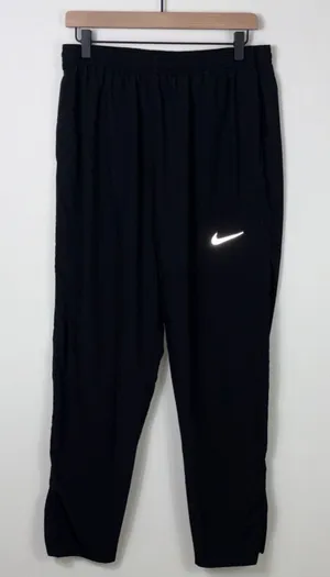Nike Dri Fit Pants Women’s Size Large Black Straight Leg Zip Ankles thumbnail 1