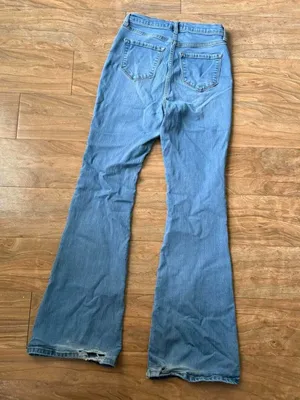Women's Light Blue Flare Jeans thumbnail 2