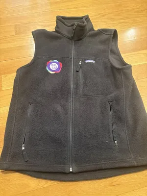Patagonia Size Medium (M) Patagonia Women's Gray Fleece Full Zip Vest with Hub L thumbnail 1