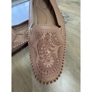 Women's Laser Cut Loafers Moccasins with Metallic Stud Accents –Size 42 US 10.5 thumbnail 3