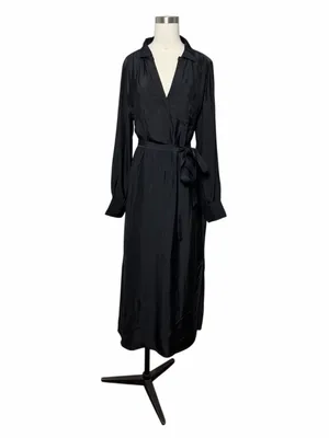 NWT Jcrew Black Midi Long Sleeve Dress thumbnail 3