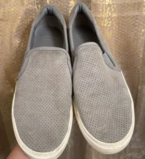 UGG Abies Perforated Slip-On Platform Sneaker Seal Gray Women's Size‎ 9 Used thumbnail 1