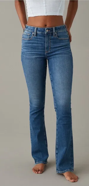 American Eagle Next Level High-Waisted Skinny Kick Jean Size 18 Long thumbnail 1
