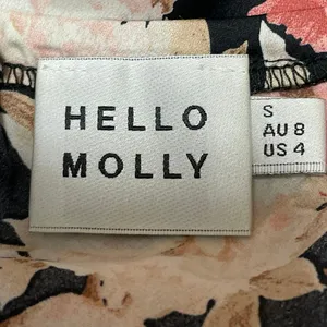 Hello Molly Black Pink Floral Sleeveless Cami Camisole Maxi Summer Dress Size 4 thumbnail 4