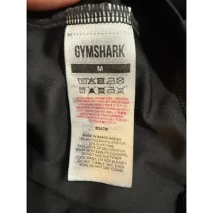 Gymshark Black Cropped Tank Top Open Back Workout Athletic‎ Women's M thumbnail 5