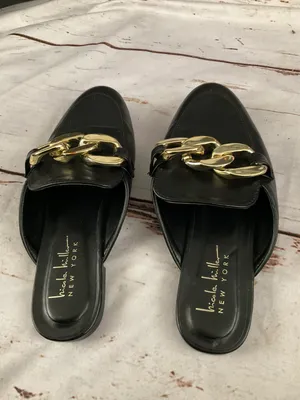 Nicole Miller FAUX LEATHER APPLIE MULES thumbnail 4