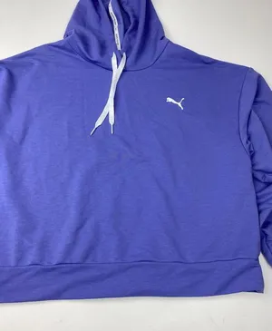Puma Crop Hoodie Size M Periwinkle Women’s thumbnail 3